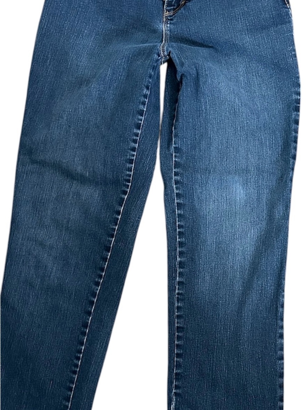 Gloria Vanderbilt Straight Leg Jeans in Dark Blue Denim